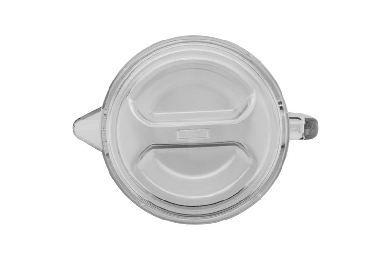 Get ج.إ.ت. P-3064-1-CL-EC إبريق بلاستيكي متين مقاوم للكسر سعة 2 كوارت مع غطاء، خالي من BPA (64 أونصة)، شفاف - Image 2